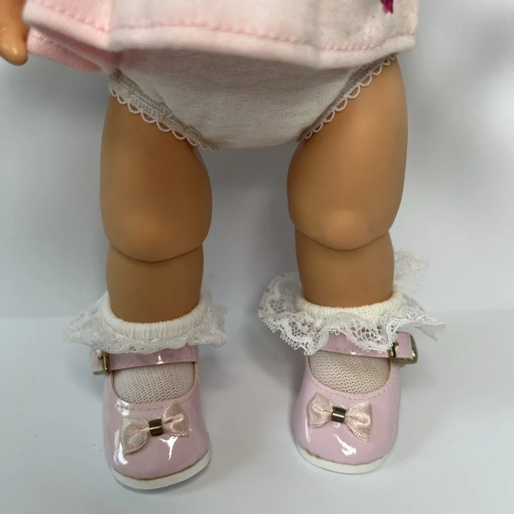 Vintage 1990 Galoob Baby Face So Playful Penny #10 Blue Eyes Pink Outfit